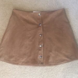 Kendall and Kylie suede skirt